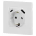 Розетка ЭРА Серия 12 12-4108-01 2P+E 16A-250В со шторками с USB type-A+C 5В-3А белый