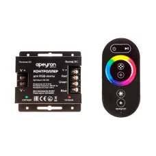 Контроллер RGB 12/24В, 288/576 Вт, 3 канала по 8А, пульт сенсорный (без батареек)