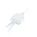 Разветвитель сетевой для линейных светильников ЭРА 4х IEC C5 3pin+timer на 4 точки с таймером 4, 8, 12H 2 м