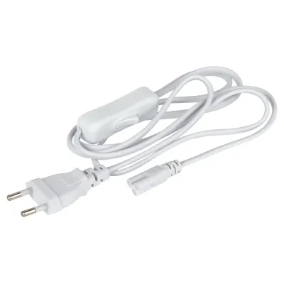 Кабель питания для линейного светильника ЭРА FTS-C5-plug-1,5 1,5 м с выключателем коннектор IEC C5