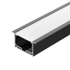 Профиль с экраном SL-LINIA62-F-2500 BLACK+OPAL ( Алюминий)