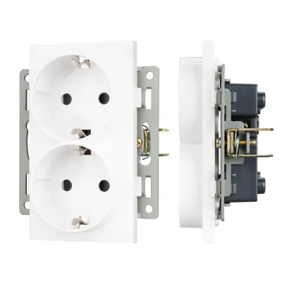 Механизм электрической розетки SCT-MEUD-PL-WH 250V, 16A