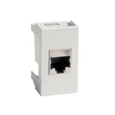 Розетка RJ-45 кат5E,экр,Viva,1 мод.,серая