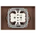 Розетка Intro Accent 6-205-07 , 2X2P+E Schuko, 16А-250В, IP20, СУ, AL/CU, графит