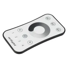 Пульт SMART-R10-DIM 4 зоны, 2.4G ARL, IP20 пластик, 5 лет
