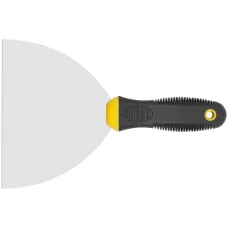 Шпатель, нерж.сталь, черно-желтая прорезин.ручка 6'' (150 мм)