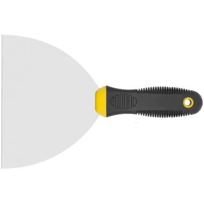 Шпатель, нерж.сталь, черно-желтая прорезин.ручка 6'' (150 мм)