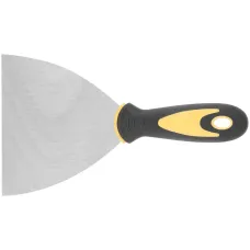 Шпатель, нерж.сталь, прорезиненная ручка 5'' (125 мм)