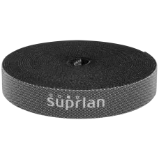 Мягкая кабельная стяжка SUPRLAN 15мм, чёрный 5м
