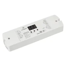 Конвертер SMART-K38-DMX 12-24V, SPI, 2.4G ARL, IP20 пластик, 5 лет