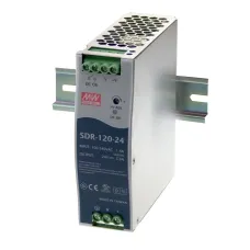 Блок питания AC-DC, 120Вт, вход 88-264V AC, 47-63Гц,124-370В DC, выход 48В,2.5A (пиковый 3.75А), рег. вых 48-55В, в кожухе на DIN-рейку