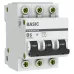 Выключатель автоматический 3P 6А (B) 4,5кА ВА 47-29 Basic