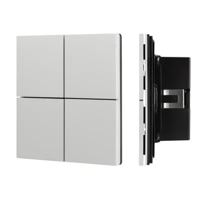 039662 Панель управления кнопочная IP20, BUS, Frameless, INTELLIGENT ARLIGHT KNX-304-23-IN Silver, металл, 2 года