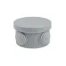 Коробка распаячная с крышкой КМР-040-038 наружная, 65х40, АБС, серая, 4 входа, IP54 EKF PROxima