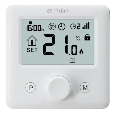 RT2000RF + RX1 беспр. термостат+ресивер (сухой контакт), накладной