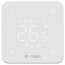 Комнатный сенсорный термостат RSmart-FW с Wi-Fi подключением 230V, встраиваемый, белый