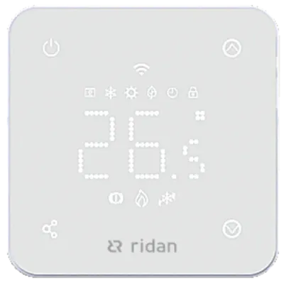 Комнатный сенсорный термостат RSmart-FW с Wi-Fi подключением 230V, встраиваемый, белый