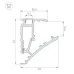 Профиль SHELF-600-2000 ANOD, алюминий