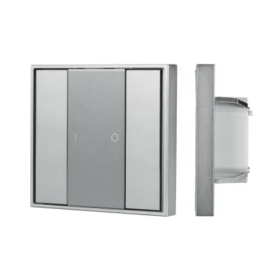 Панель кнопочная INTELLIGENT DALI-201-23-1G-DIM-DT6-IN Silver BUS, Frame IARL, IP20 металл, 3 года