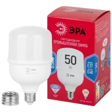 Лампа светодиодная ЭРА RED LINE LED POWER T100-50W-6500-E27/E40 R E27/E40 R 50 Вт колокол холодный белый свет