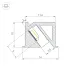 Профиль SL-BEVEL-H10-F14-2000 ANOD BLACK (Алюминий)