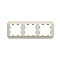 ATLASDESIGN ANTIQUE 3-постовая рамка, универсальная, БЕЖЕВЫЙ