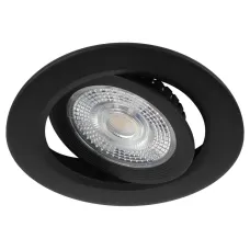 Светильник светодиодный встраиваемый ЭРА KL LED 25A-5 4K BK круглый поворотный черный 5Вт 4000К