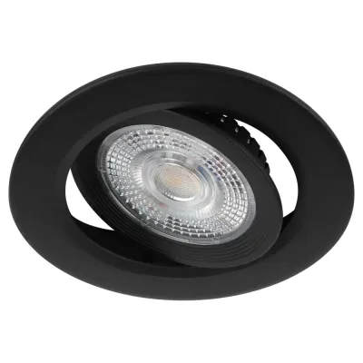 Светильник светодиодный встраиваемый ЭРА KL LED 25A-5 4K BK круглый поворотный черный 5Вт 4000К