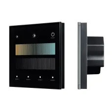 Панель сенсорная INTELLIGENT SMART-DALI-301-11-1G-4SC-MIX-IN Black BUS/24V, Touch, 2.4G IARL, IP20, стекло, 5 лет