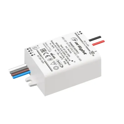 Блок питания ARJ-SP-10-PFC-DALI2-NFC-PD-WR (10W, 3-45V, 0.15-0.5A) (ARL, IP20, пластик, 5 лет)