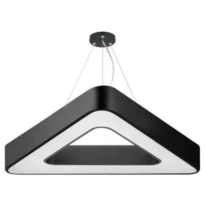 Светильник LED ЭРА Geometria SPO-153-B-40K-030 Delta 30Вт 4000К 2100Лм IP40 600*80 черный подвесной драйвер внутри