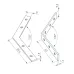 Соединитель профиля LINE-6070-L135 Set (ARL, Сталь)