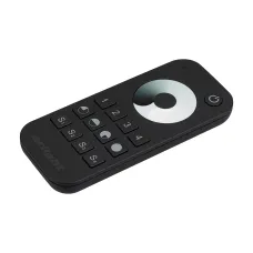 Пульт SMART-R24-DIM Black 4 зоны, 2.4G ARL, IP20 пластик, 5 лет