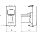 USB 3.0 розетка 'Черный квадрат' Avanti модульная, тип А-А, 1 мод