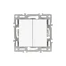 Механизм выключателя двухклавишный непроходной SWT-MK02-PL-WH 250V, 16A