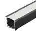 Профиль LINIA49-F-S-2000 BLACK (ARL, алюминий)