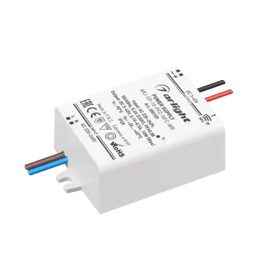 Блок питания ARJ-SP-10-PFC-NFC-WR (10W, 3-45V, 0.15-0.5A) (ARL, IP20, пластик, 5 лет)