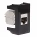 Розетка RJ-45 кат5E,экр,Viva,1 мод.,черн