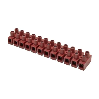 Клемник Фибергласс, 12р,150°С,450V, 76A, 16мм.кв.