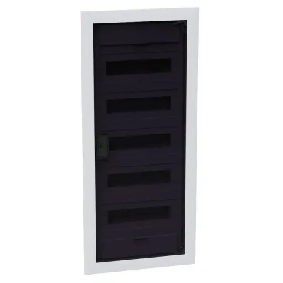 Щит ЩРВ-п-60 пластиковый распред. OptiBox Pro 60-VKR-IP40 60м. встраиваемый с пласт. черной прозрач. дверцей  IP40