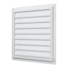 Решетка вентиляционная AIRVENT регулируемая жалюзи 402х442 пластик ERA