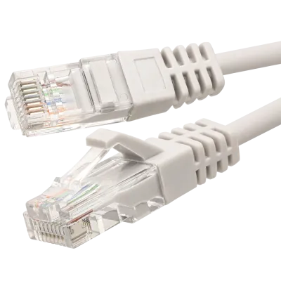 Патч-корд SUPRLAN UTP 5e 4x2 26AWG (7x0.16mm) Cu LSZH серый 2м