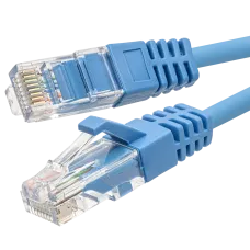 Патч-корд SUPRLAN UTP 5e 4x2 26AWG (7x0.16mm) Cu LSZH синий 5м