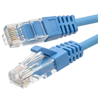 Патч-корд SUPRLAN UTP 5e 4x2 26AWG (7x0.16mm) Cu LSZH синий 5м