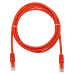 Патч-корд SUPRLAN UTP 5e 4x2 26AWG (7x0.16mm) Cu LSZH красный 1м