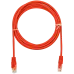 Патч-корд SUPRLAN UTP 5e 4x2 26AWG (7x0.16mm) Cu LSZH красный 3м