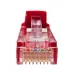 Патч-корд SUPRLAN UTP 5e 4x2 26AWG (7x0.16mm) Cu LSZH красный 3м