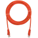 Патч-корд SUPRLAN UTP 5e 4x2 26AWG (7x0.16mm) Cu LSZH красный 5м
