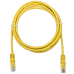 Патч-корд SUPRLAN UTP 5e 4x2 26AWG (7x0.16mm) Cu LSZH желтый 1м
