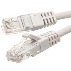 Патч-корд UTP 6 4x2 24AWG Cu LSZH серый 1м